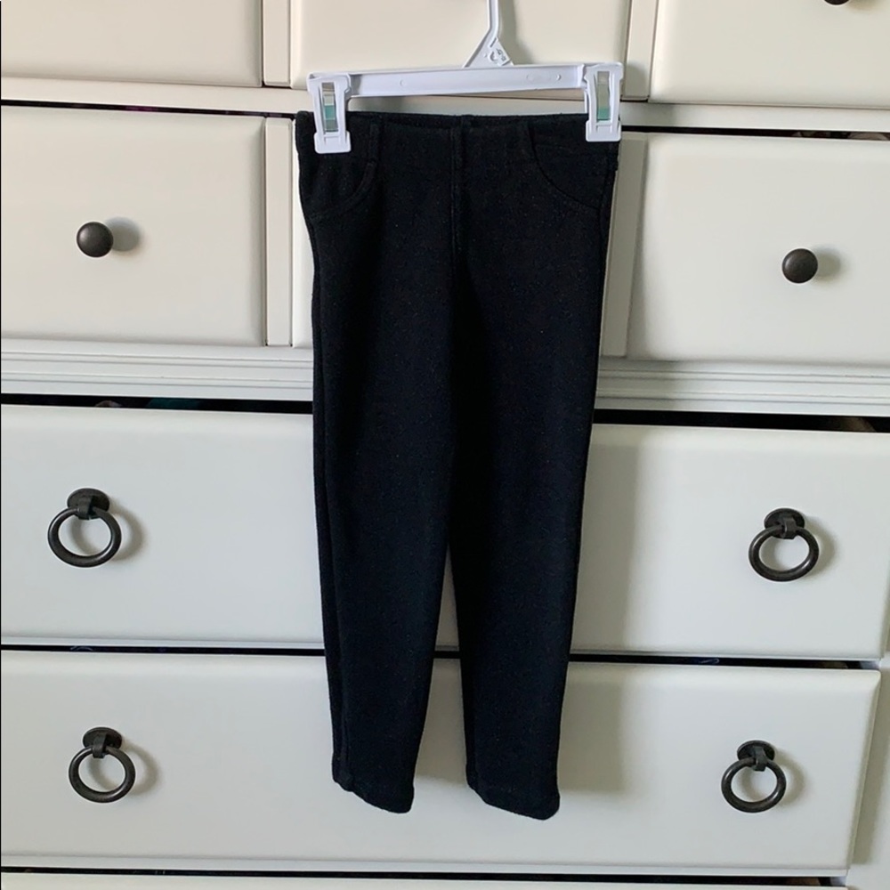 Size 6 carters girls black pants.